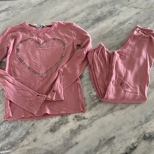 Hope Jeans Crystal Pink Crystal Heart Set